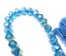 Lyse blå Krystal Tasbeeh 33 Perler