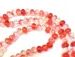 Rød / Hvid tasbeeh med stor perler ( 99 perler)