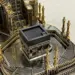Kaaba Mecca Clock Tower dekoration, guld