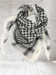 Hvid/Sort, 100 % Bomuld Keffiyeh