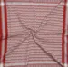 Palæstina tørklæde, keffiyeh, hvid/Rød