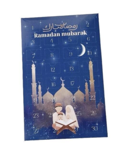 Ramadan Kalender med blandet slik og Gode gerninger