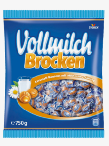 Flødekarameller, Fra Vollmilch Brocken 750 G