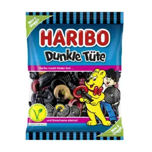 Dunkle Tute, (mørk lakrids) Haribo, 175 gr