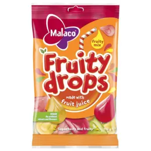 Fruity Drops - Fruity Mix, Malaco 110g