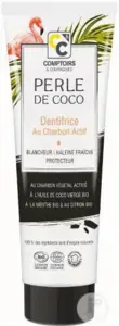 Tandpasta med Aktiv Kul og Økologisk Kokosolie, Perle de Coco 75ml