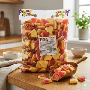 Fizzy Love Hearts, Yummy Gummy  1kg
