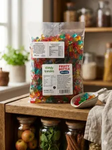 Fruity Bottles Jelly Candy, Yummy Gummy  1kg