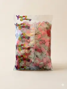 Fizzy Strawberry Jelly Candy, Yummy Gummy 1Kg