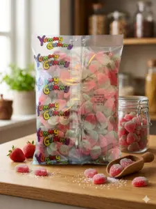 Fizzy Strawberry Jelly Candy, Yummy Gummy 1Kg
