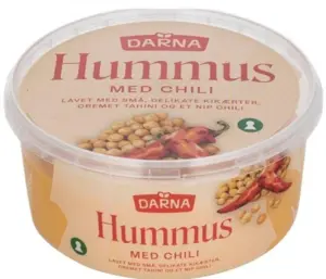 Hummus med Chili, Darna Foods 175 gr (Sendes ikke)
