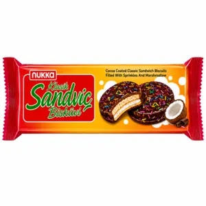 Kakao sandwich kiks med krymmel og marshmallow, 220g