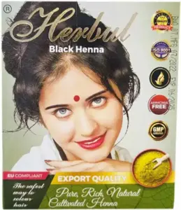 Sort Henna Hårfarve, Herbul 60g