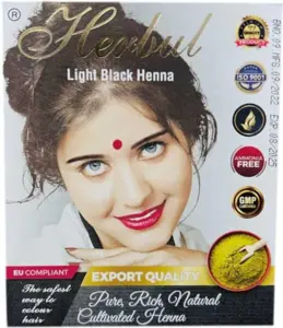 Lysesort Henna Hårfarve, Herbul 60g
