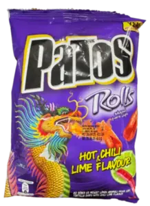 Hot & Chili lime chips, Patos, 61 g