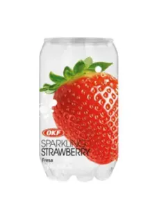 sparkling jordbær, okf, 350ml