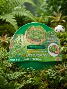 Squishy Bun, mystery box, Stor (Jungle Edition)