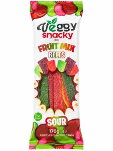 Fruit Mix Sour Belts - Veggy Snacky - 170 g