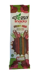 Fruit Mix Sour Sticks - Veggy Snacky - 170 g