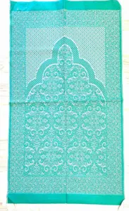 Bedetæppe Istanbul Lysegrøn/Hvid