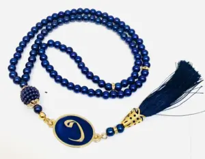 Perle Tasbeeh i Mørkeblå (99 perler)