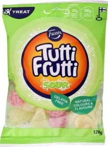 Tutti Frutti Sour 120 gr (bedst før 6-10-2022)