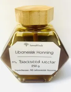 Libanesisk Honning med Black Seed Nectar 250g