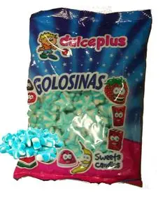 Jelly Blue Twist Stars Dulceplus 1 kg