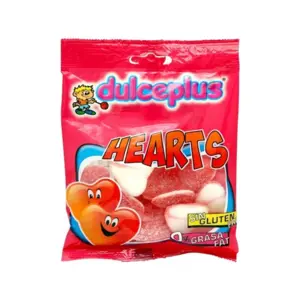 Sugared Strawberry Heart Dulceplus 100g