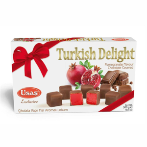 Tyrkisk Delight Granatæble smag chokoladeovertrukket 300G