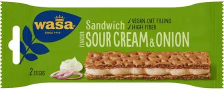 Sandwich Med Cremefraiche Og Løgsmag Wasa 2stk