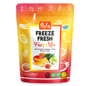 Frysetørret Frugtblanding Pol's 20g (Vegan)