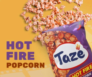 Taze, hot fire popcorn, glutenfri, 100g (17-11-20225)