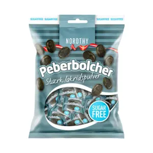 Nordthy Sukkerfri Peberbolcher, 125g