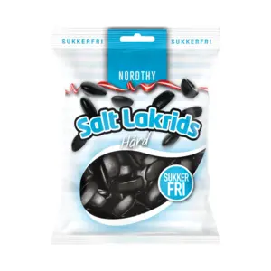 Nordthy Sockerfri Salt Lakrits, 65g