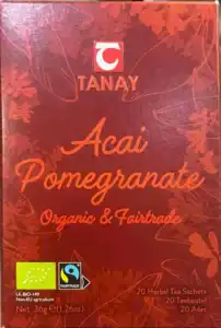 Acai Granatæble Urtete (Økologisk) - 20 Tebreve (bedst før 12-2025)