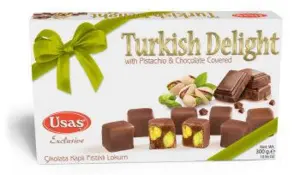 Usaş Turkish Delight med Pistacie, 300g