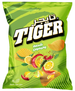 Chili och Citron Tiger Chips 90g.