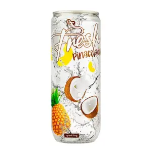 Fresh Pinacolada, kohlensäurehaltiges Getränk, 330ml