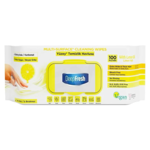 DeepFresh Multi-Surface Rengøringsklude, Lemon oil Duft, 100 stk