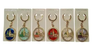 Kaabaa & Masjid Nabawi Nøglering, Oval