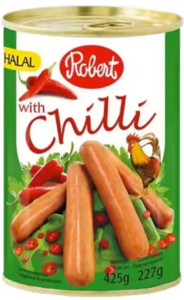 Kyllingepølser med chili, Robert, 227g