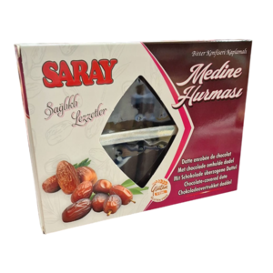 Saray Glutenfri Chokoladeovertrukne Dadler, 280g.