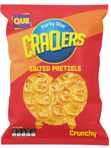Crunchy Salted Pretzel Craqers, Que 250g