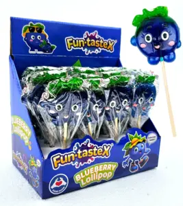 Blåbær Slikkepind, Fun-Tastex 50 g.